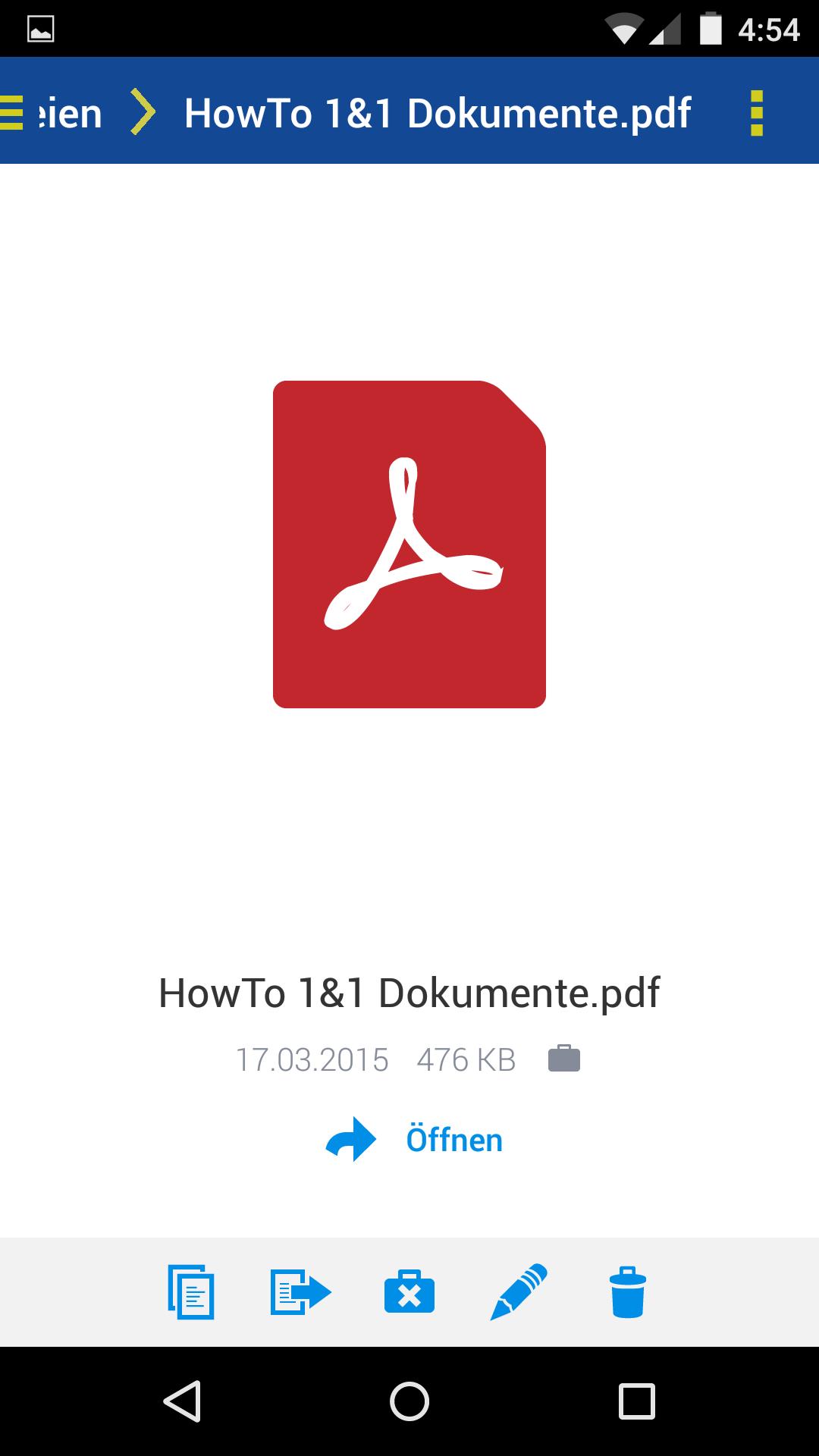 1&1 Dokumente