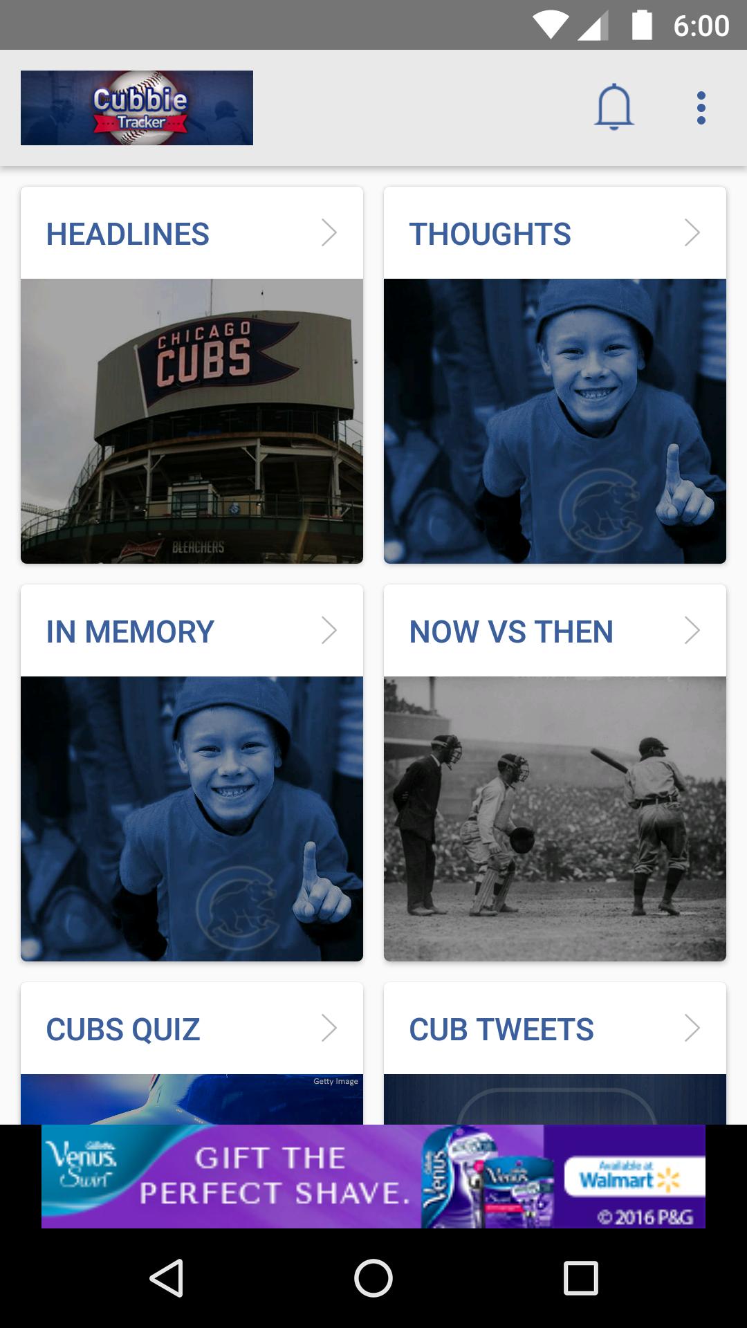 Chicago Cubbie Tracker