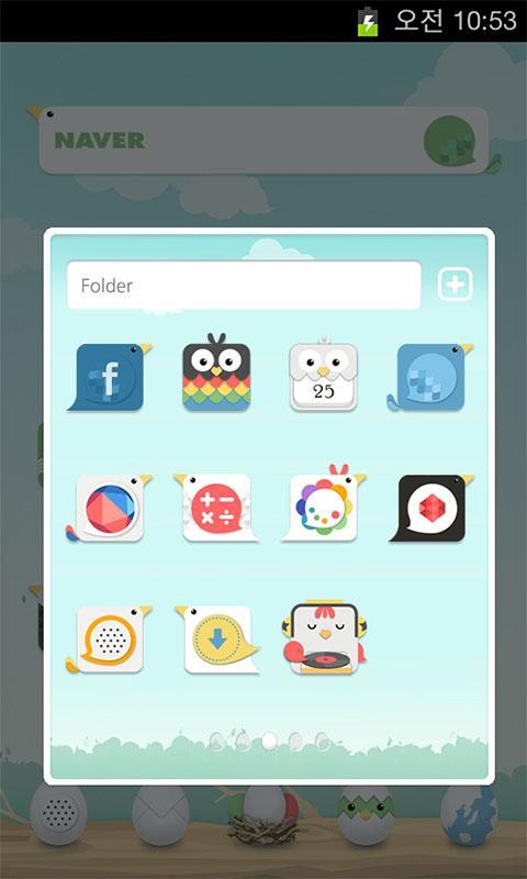 Cute Bird LINE Launcher theme
