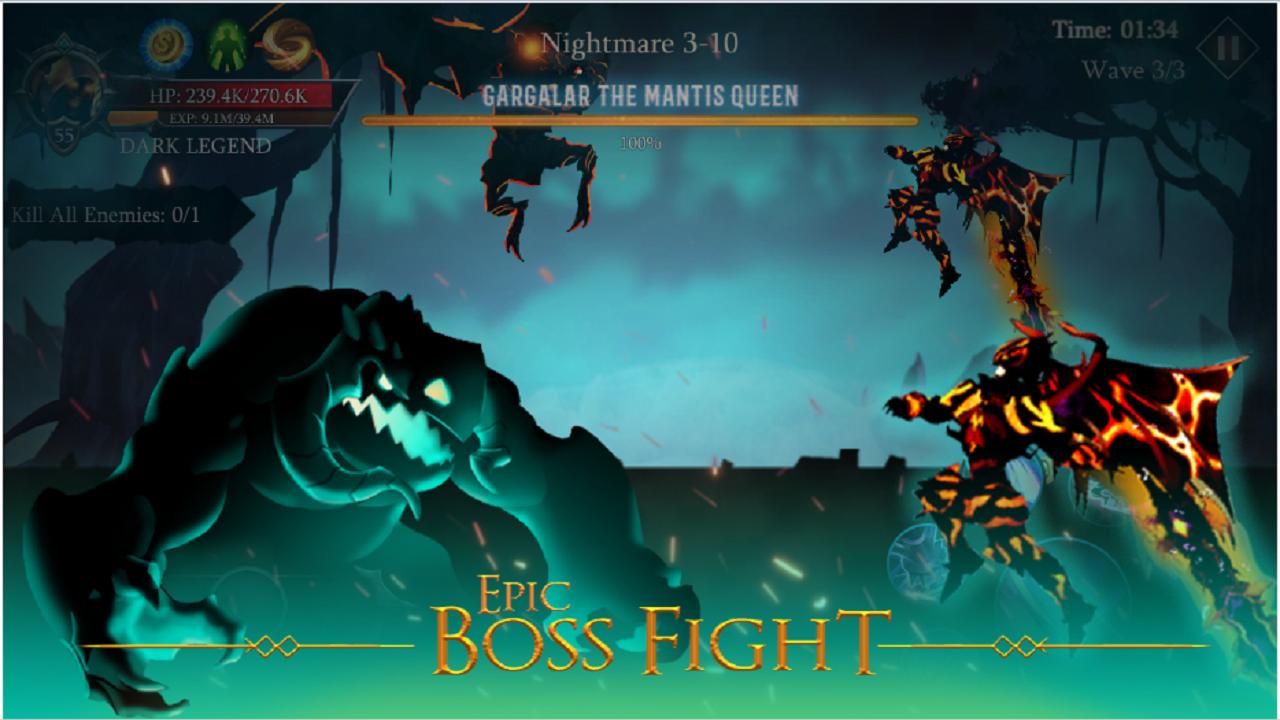 Dark Shadow Fighting - Legend Warrior Fight