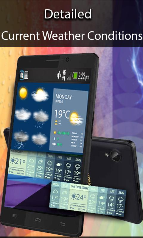 Live Weather Forecast Auto Update Widget