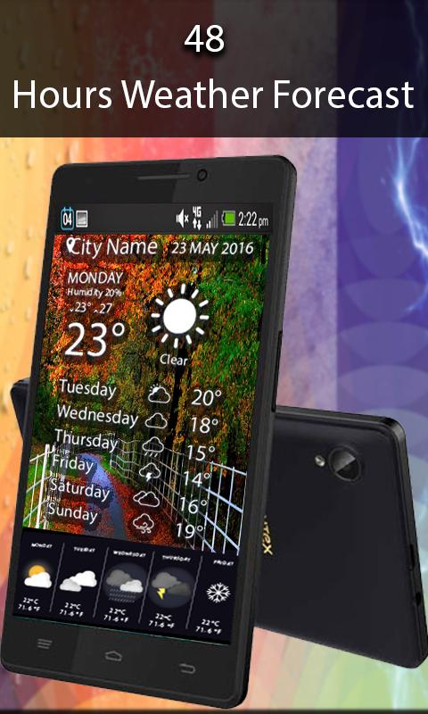 Live Weather Forecast Auto Update Widget