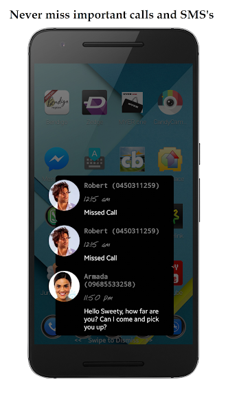 Missed Call &Text Notification