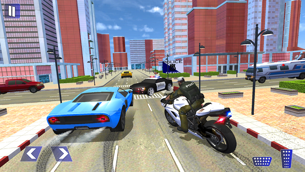 US Police Bike Chase Simulator
