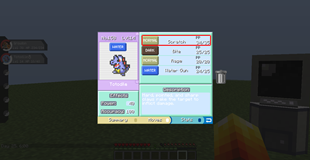 Pokémon GUI Interface Fire Versão vermelha Pixelmon Guis Fire Red inspirado