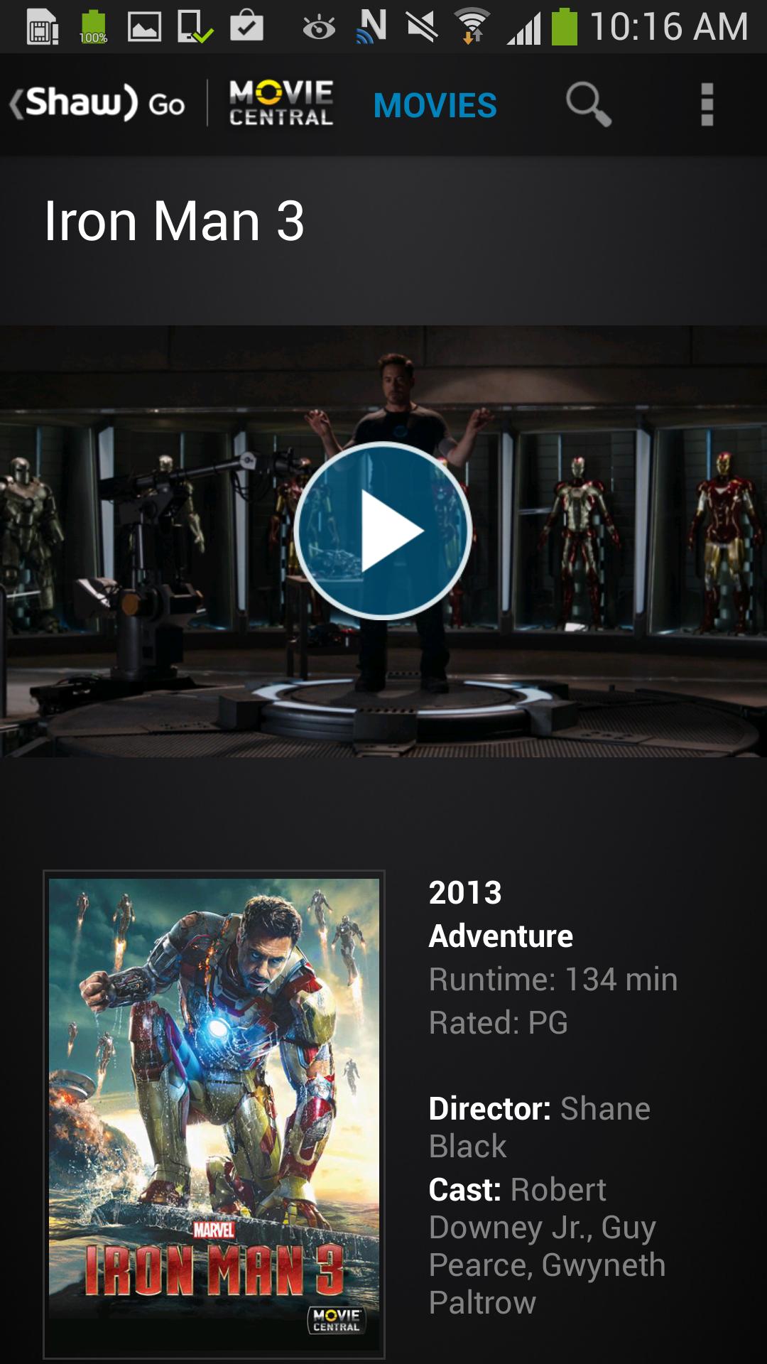 Shaw Go Movie Central