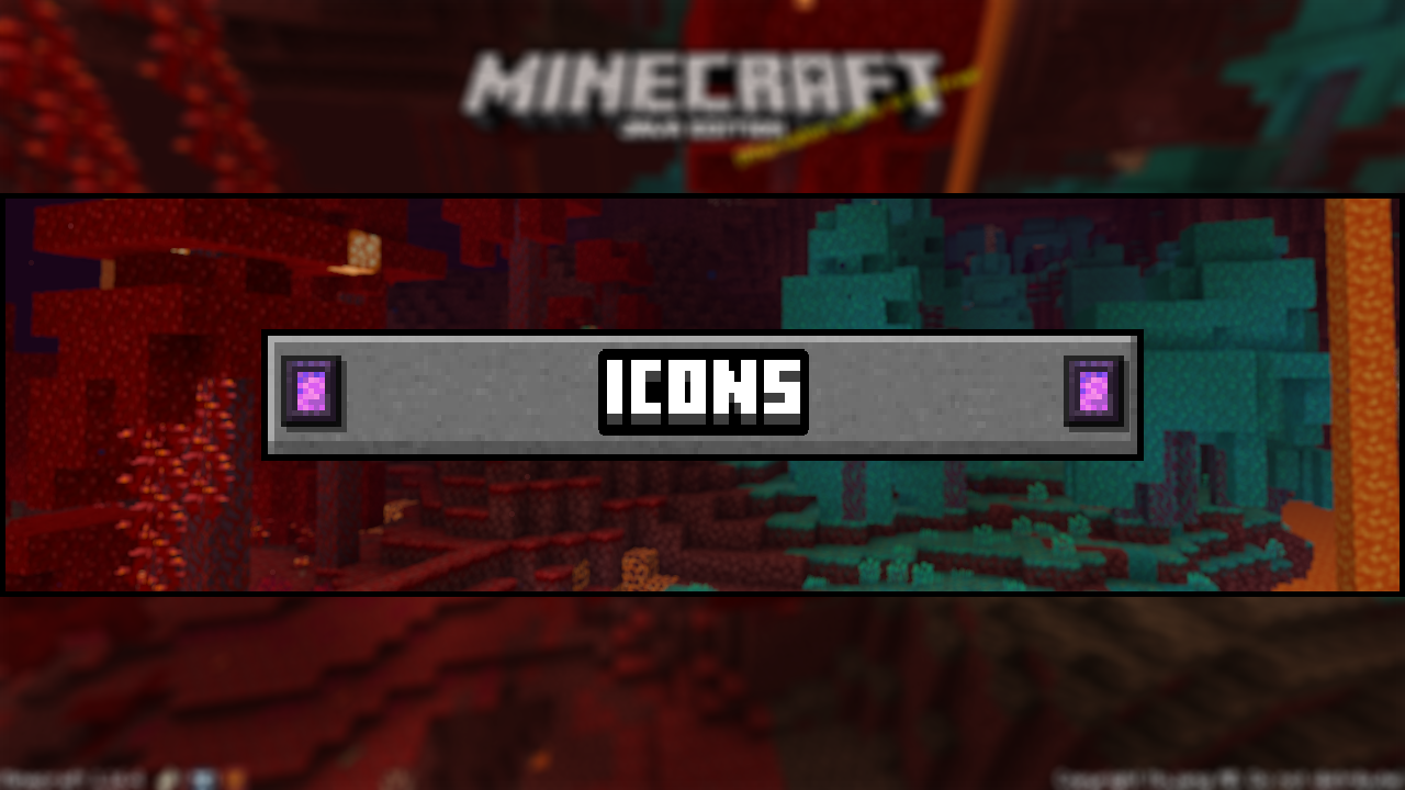 Пакет ресурсов Minecraft Icons