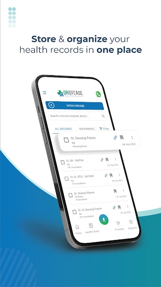 Driefcase ABHA, Health Records