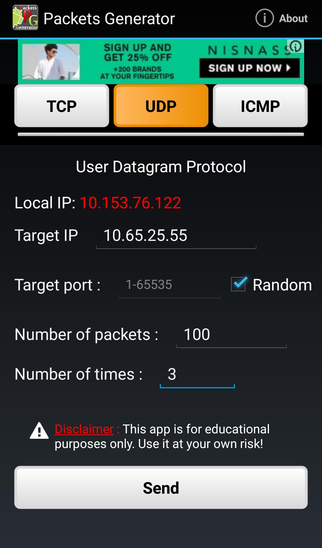 Packets Generator