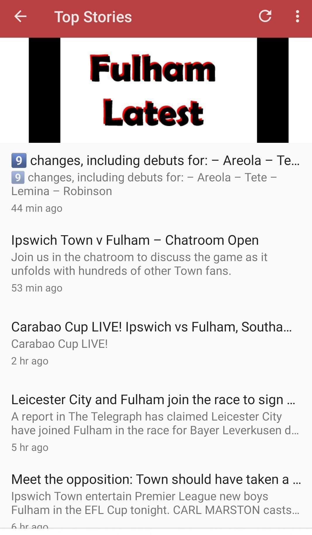The Fulham Score