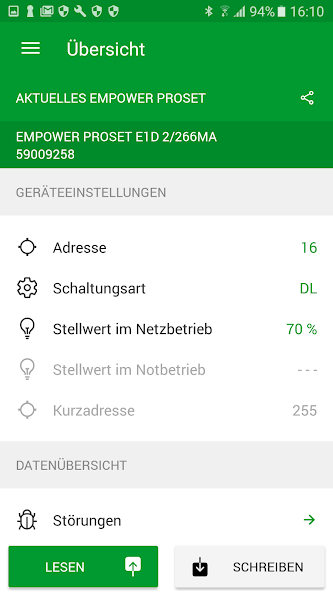 Zumtobel PROset App