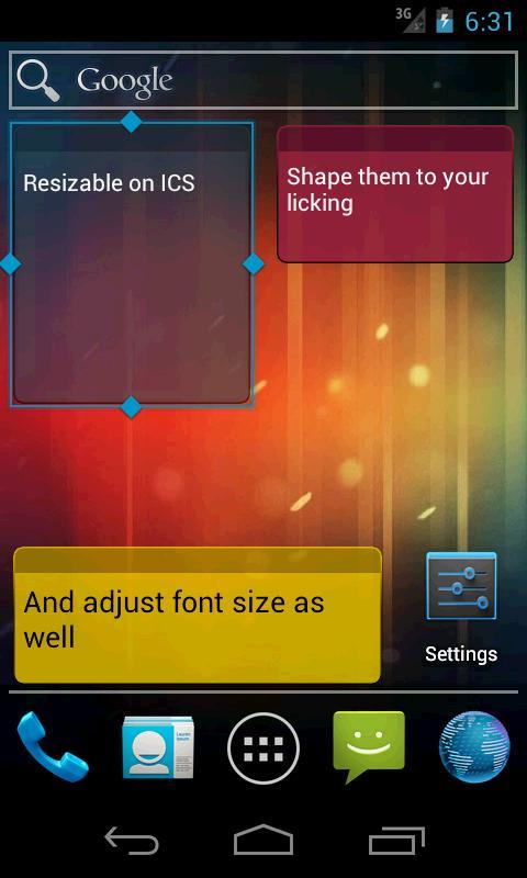 Memento Widget