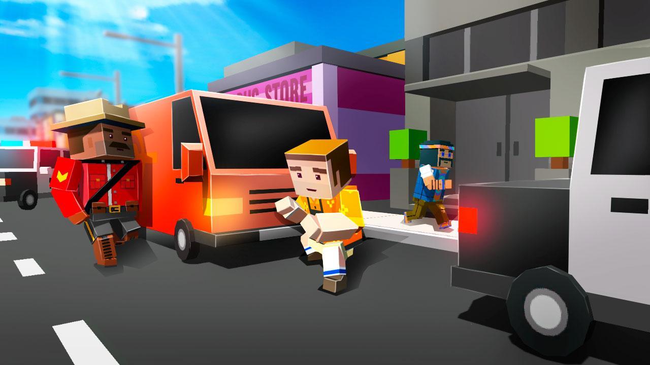 Cube Car Theft Race 3D