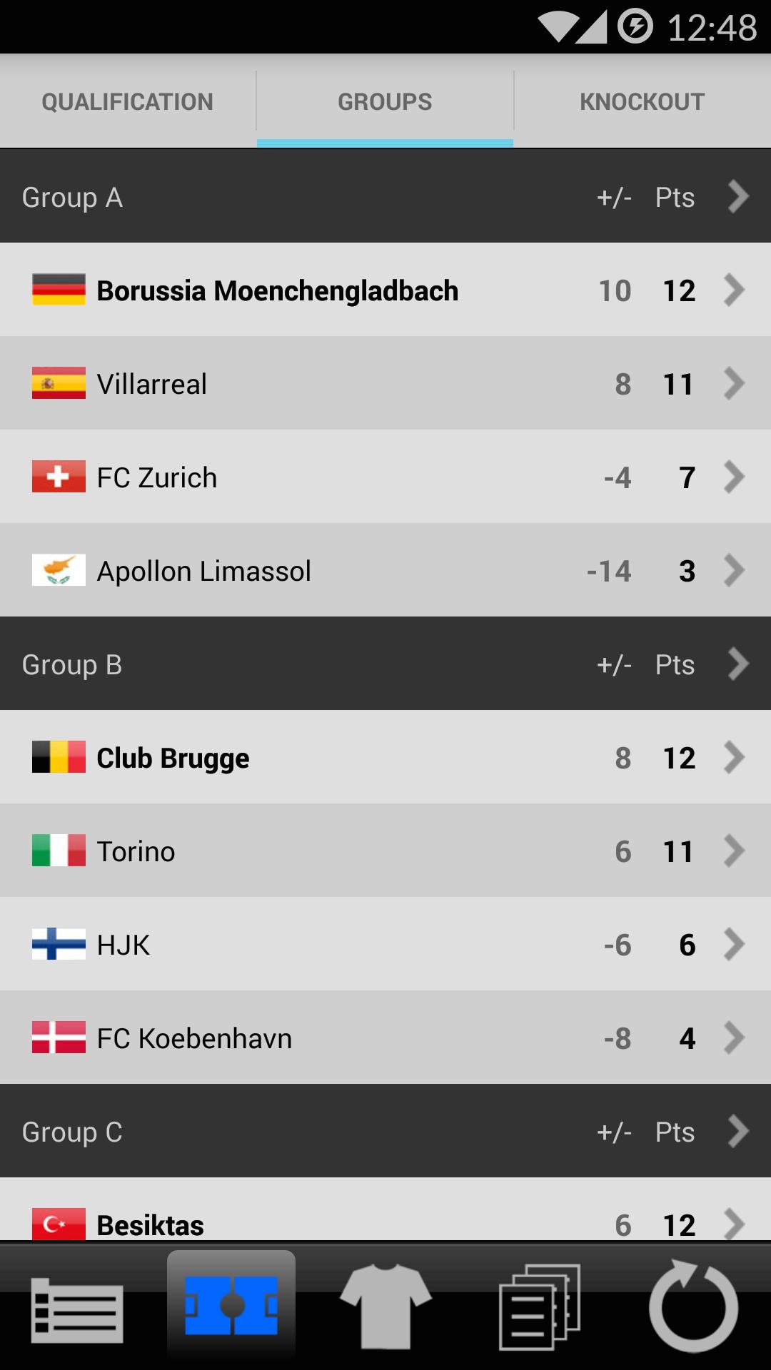 LiveScore Europa League
