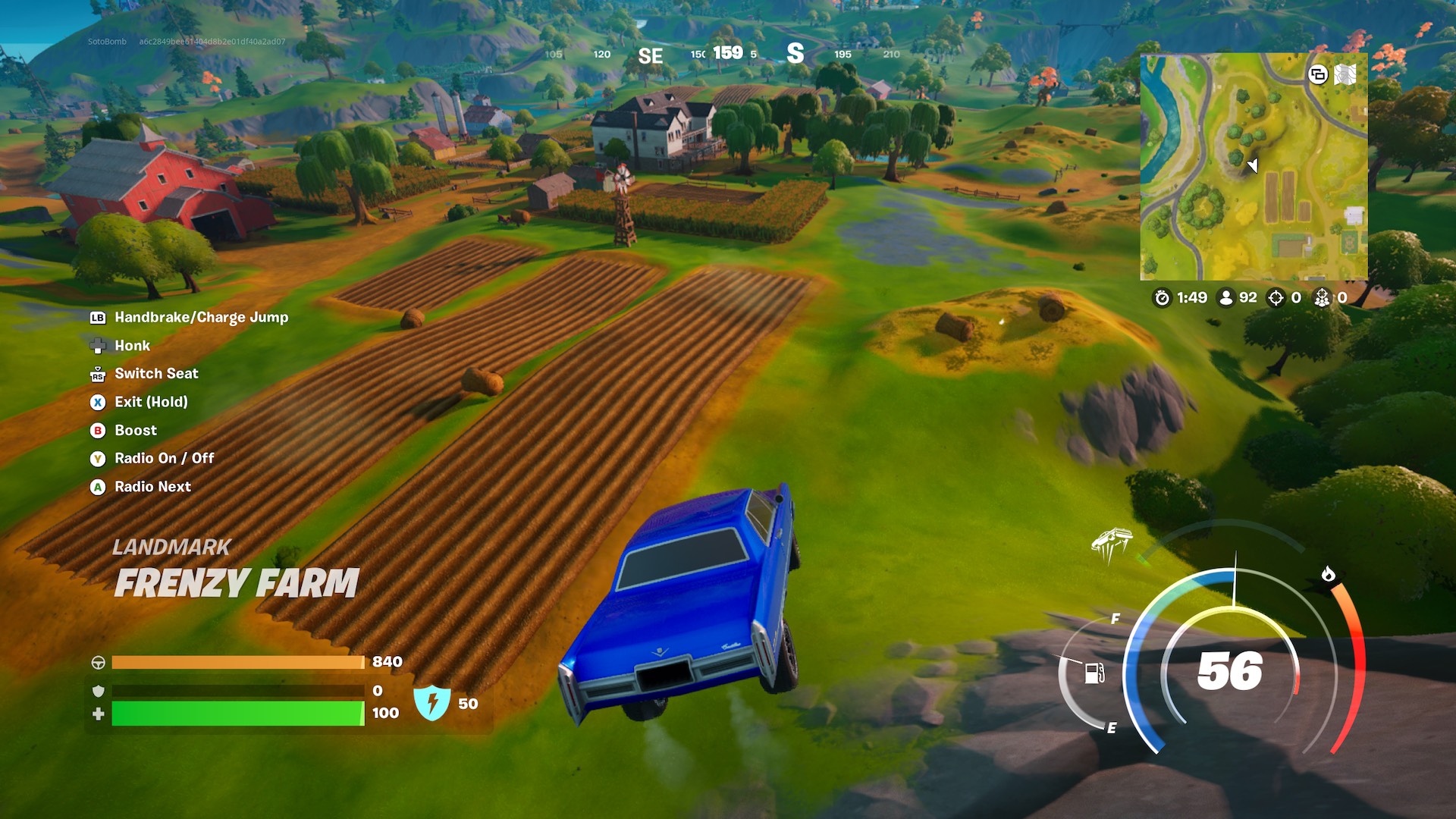Fortnite 2 장 리믹스에서 플라잉 카 글리치를하는 방법