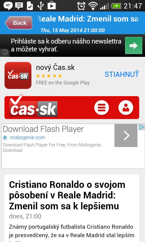 Slovak news reader