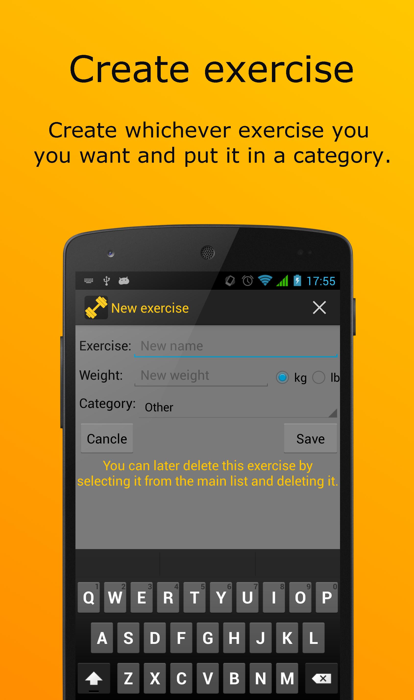 Weights Tracker