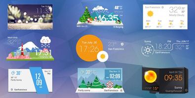 daily weather report clock
