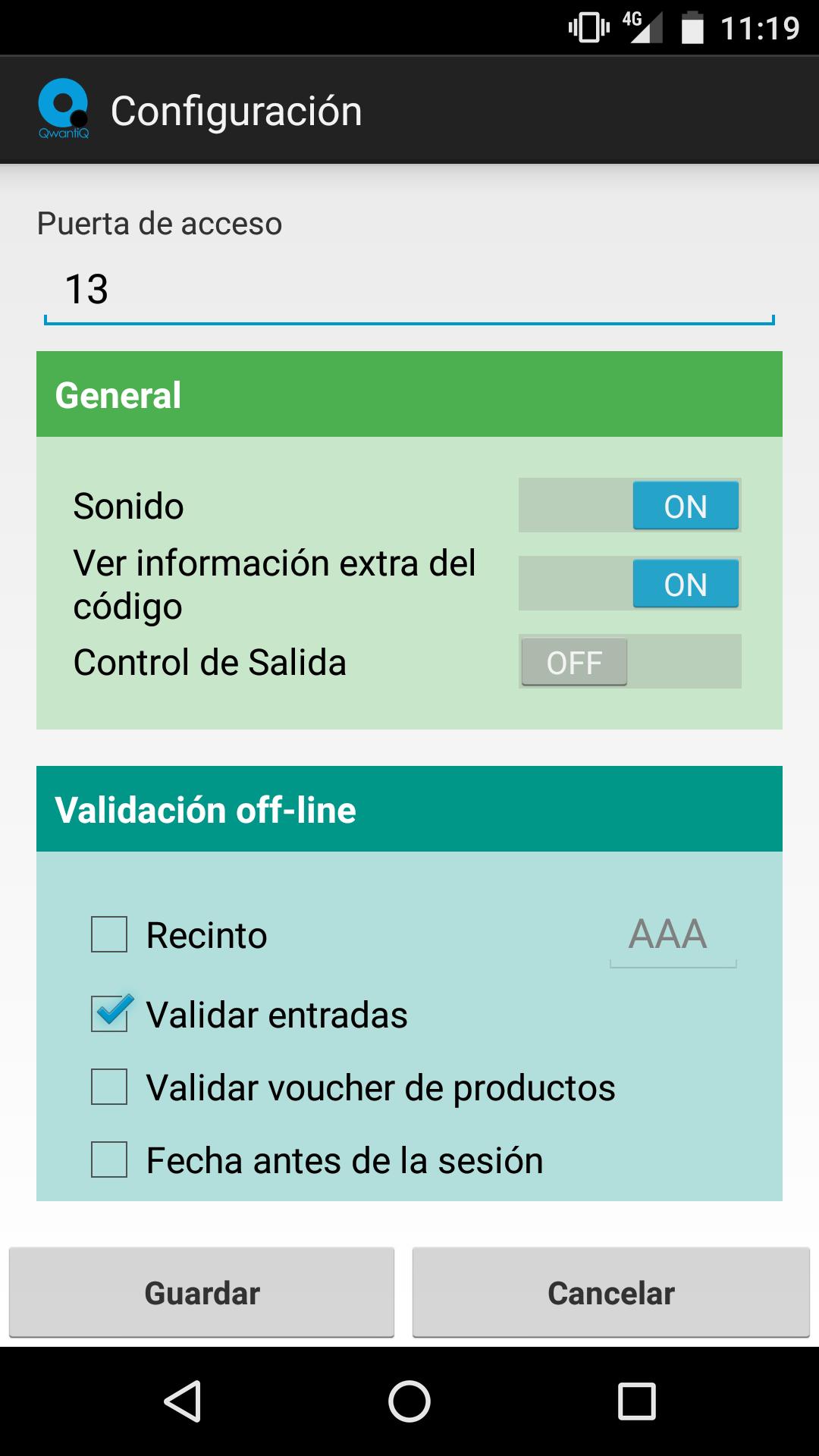 Qwantiq - Control de Acceso