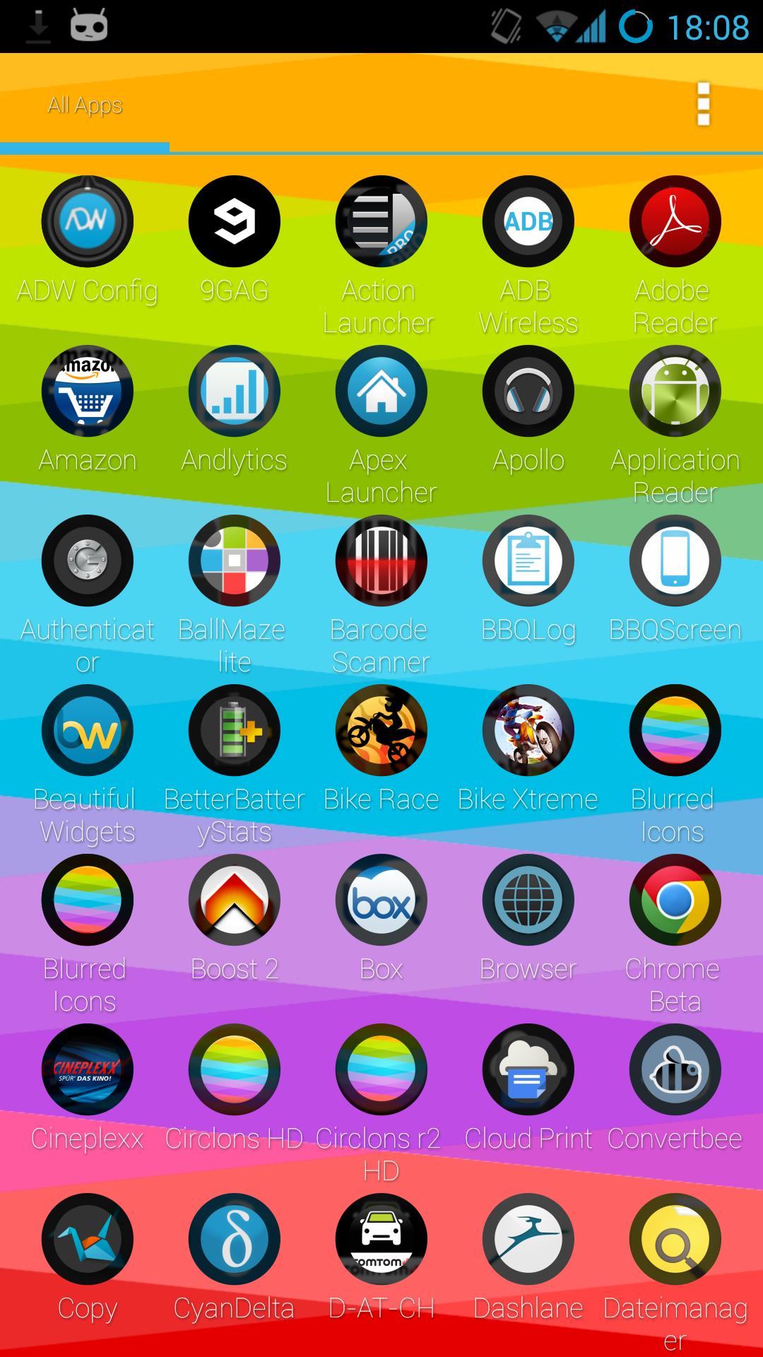 Blurred Circled Icons HD FREE