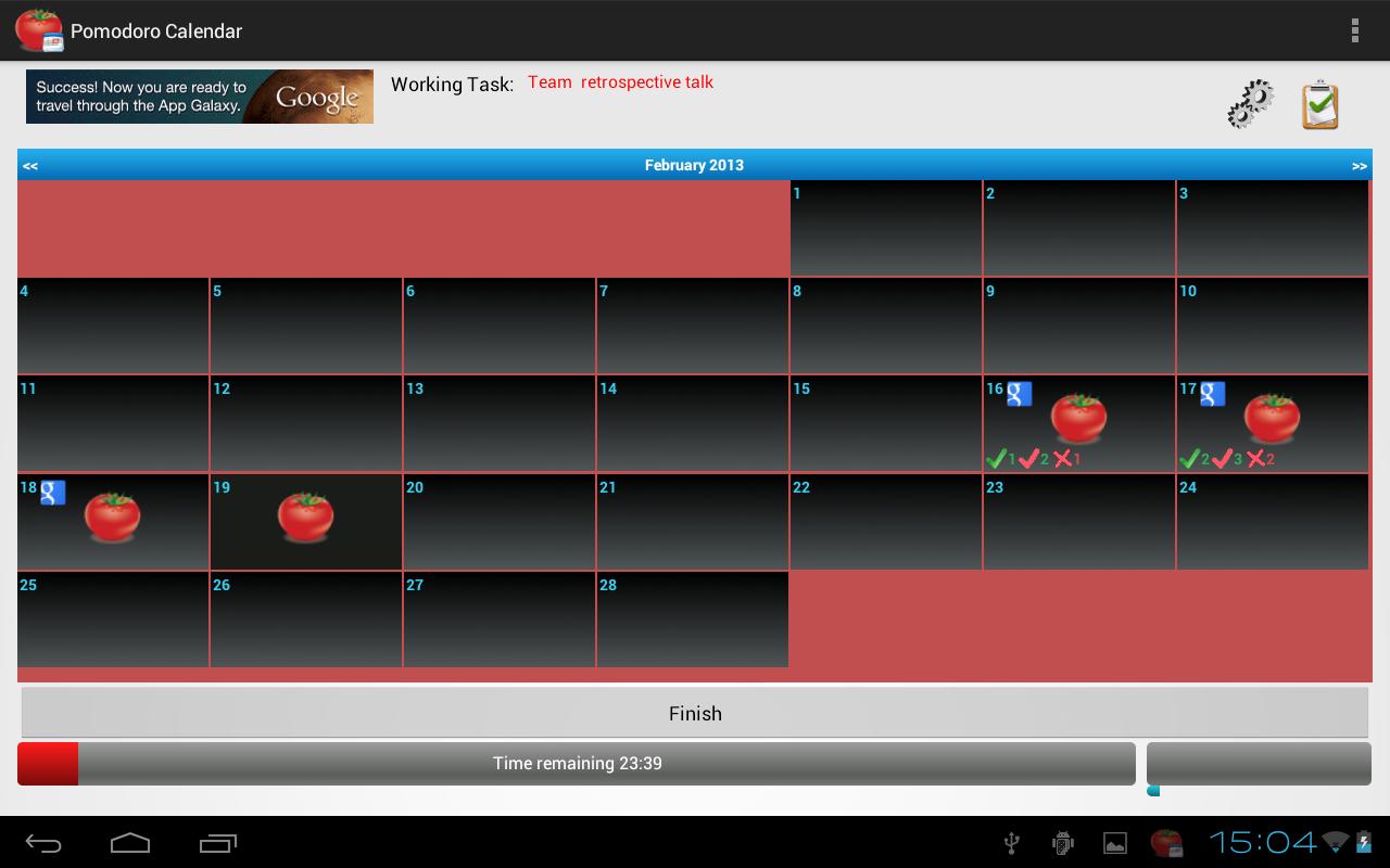 Task Timer Calendar