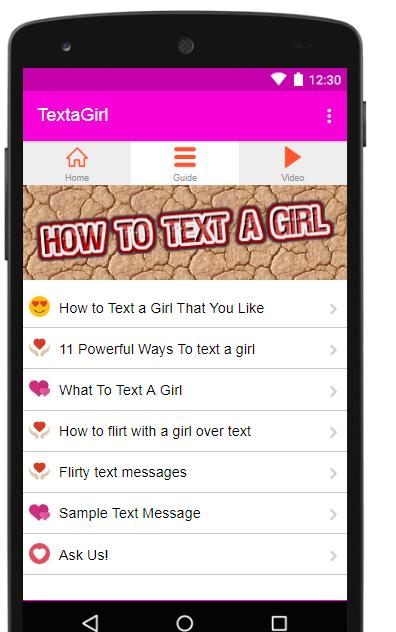 HOW TO TEXT A GIRL