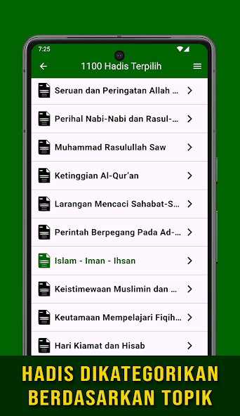 1100 Hadis Terpilih Offline
