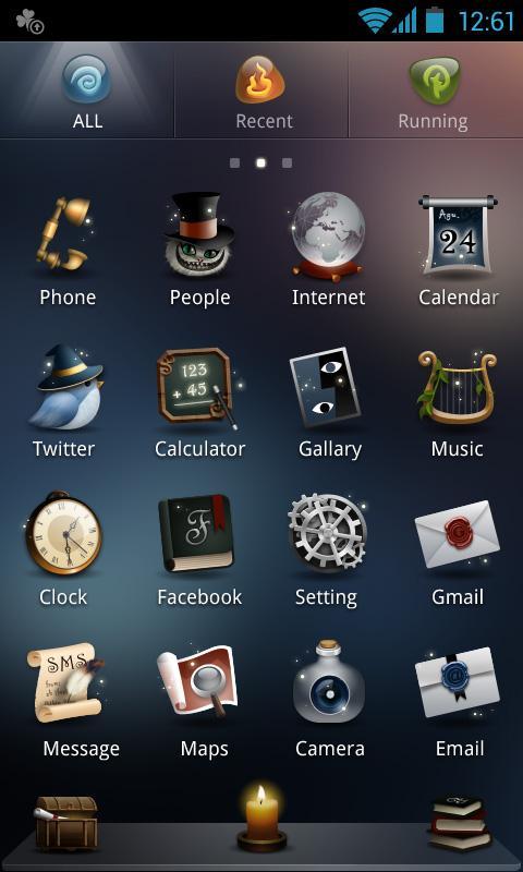 Mage GO Launcher Theme