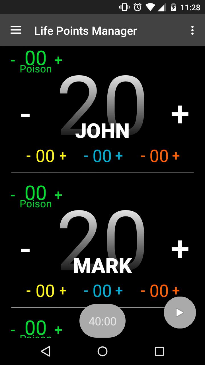 Life Points Manager
