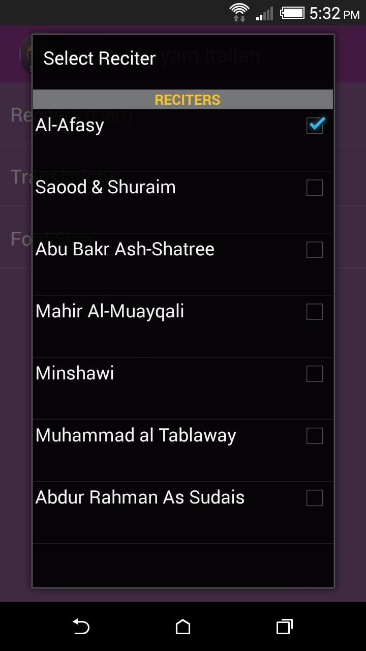Surah Maryam Italian