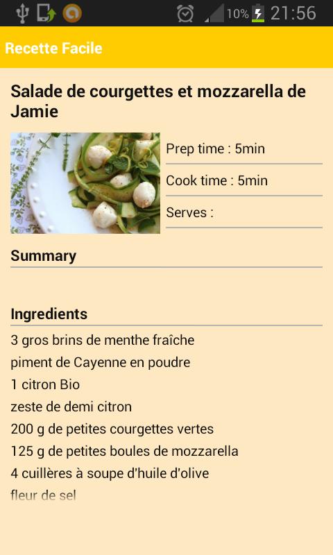 Easy recipe