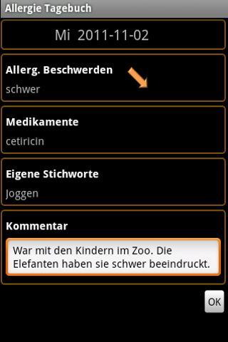 Allergy Diary