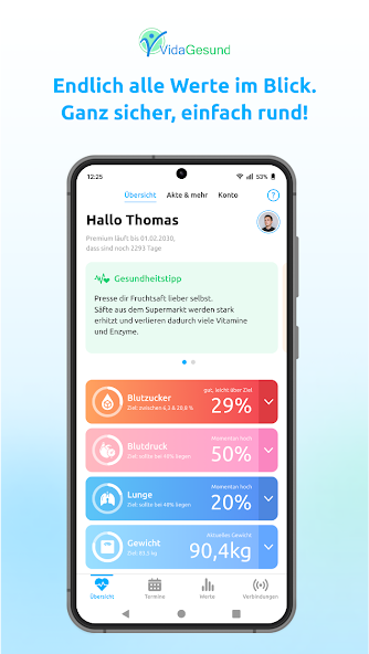 Diabetes-App + Blutdruck-App