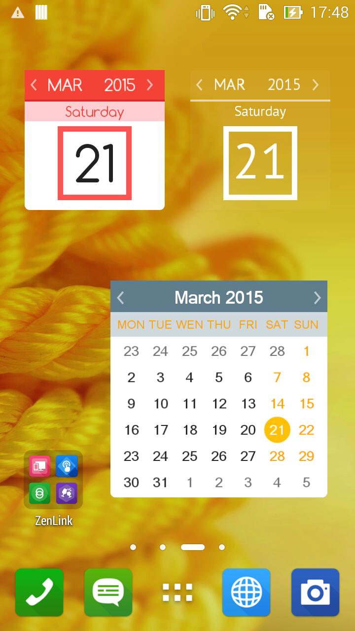 Fancy calendar widget