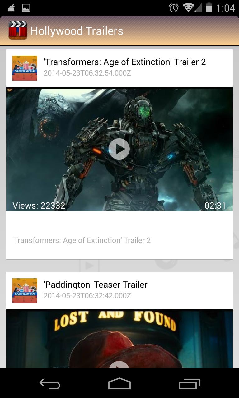 Hollywood Trailers HD