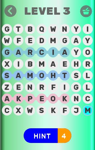 Top Golfers word search