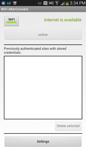 WiFi AfterConnect Web Login