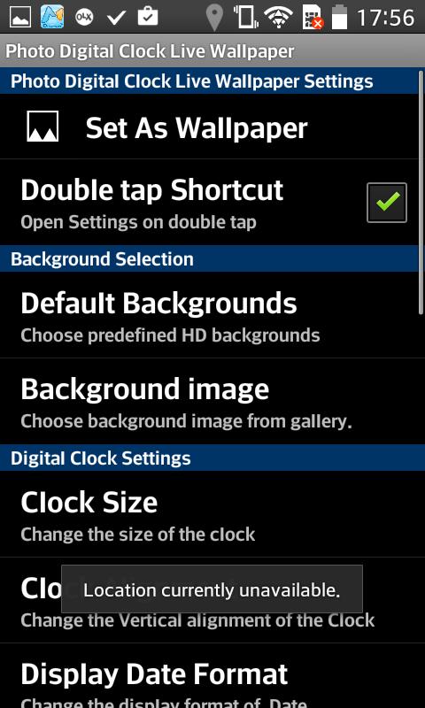 Photo Digital Clock Wallpaper