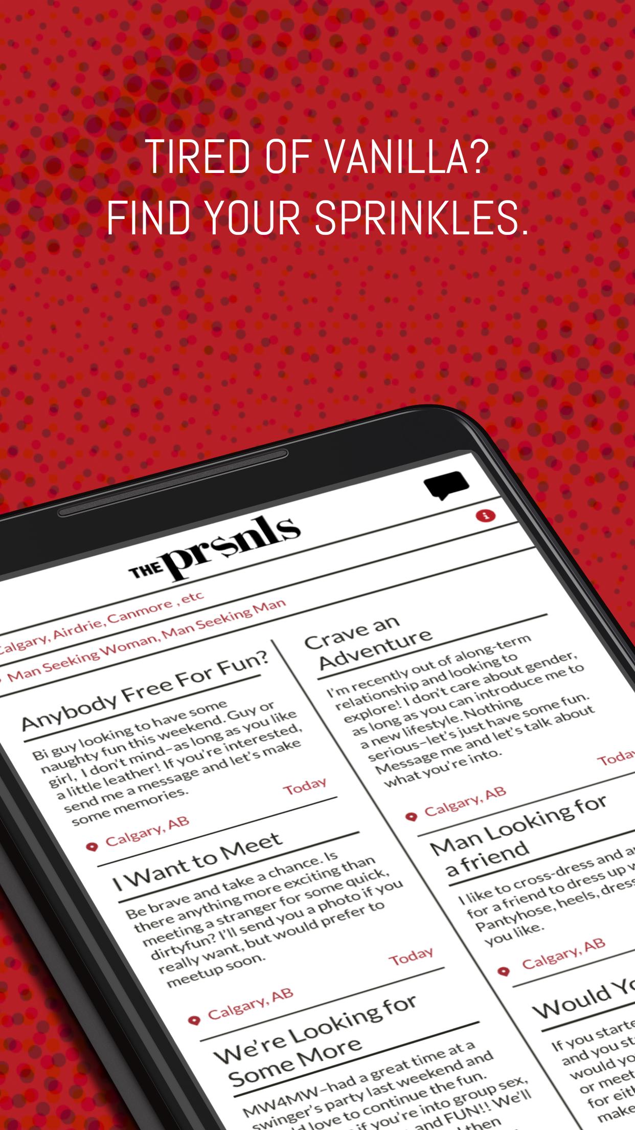 The PRSNLS Dating and Hookup App