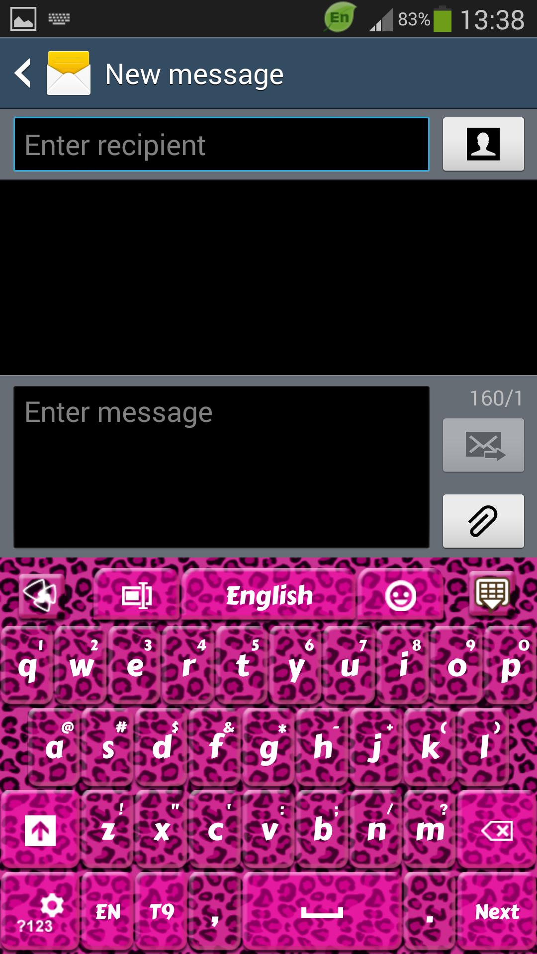 GO Keyboard Pink Cheetah