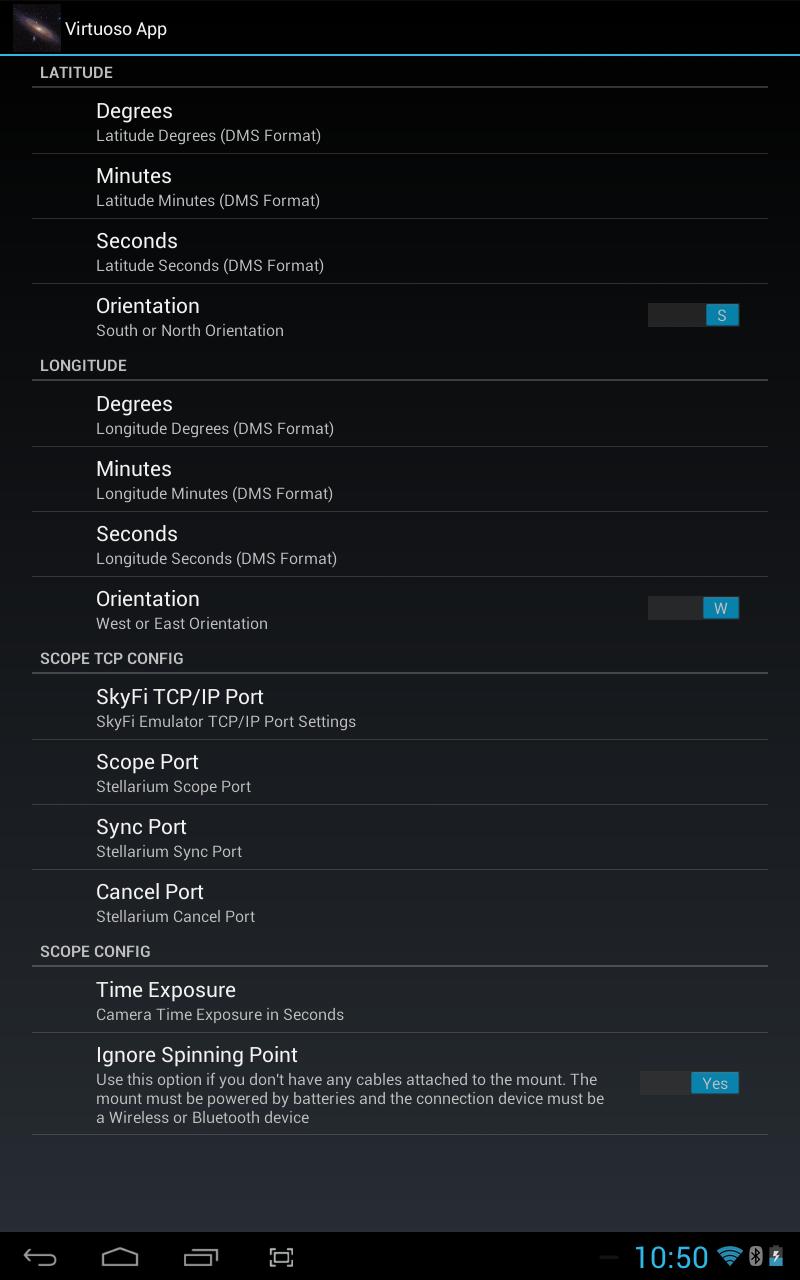 Virtuoso Telescope Control