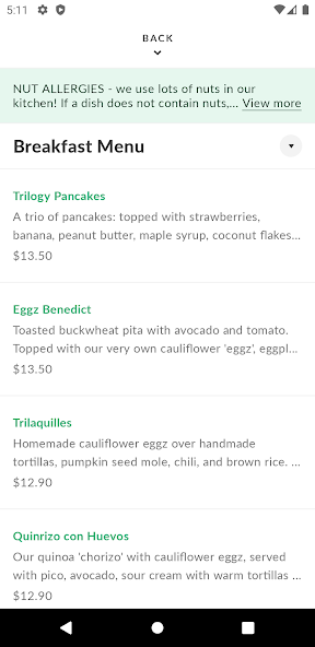 Trilogy Sanctuary Cafe