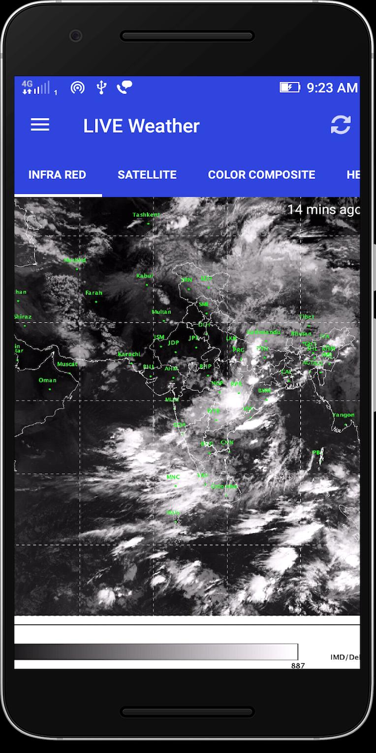 India Satellite Weather Live I