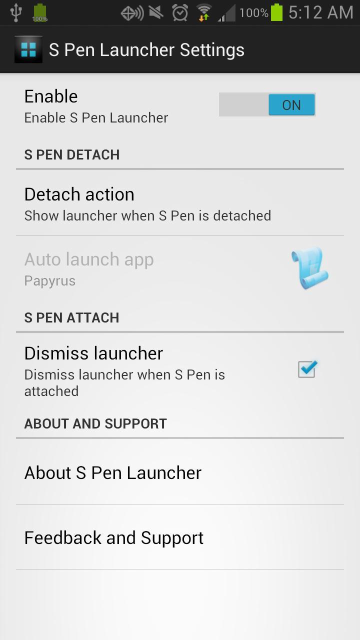 S Pen Launcher