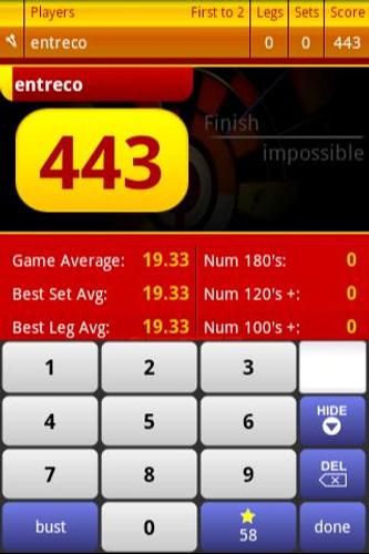 Darts ScoreCard - OLD