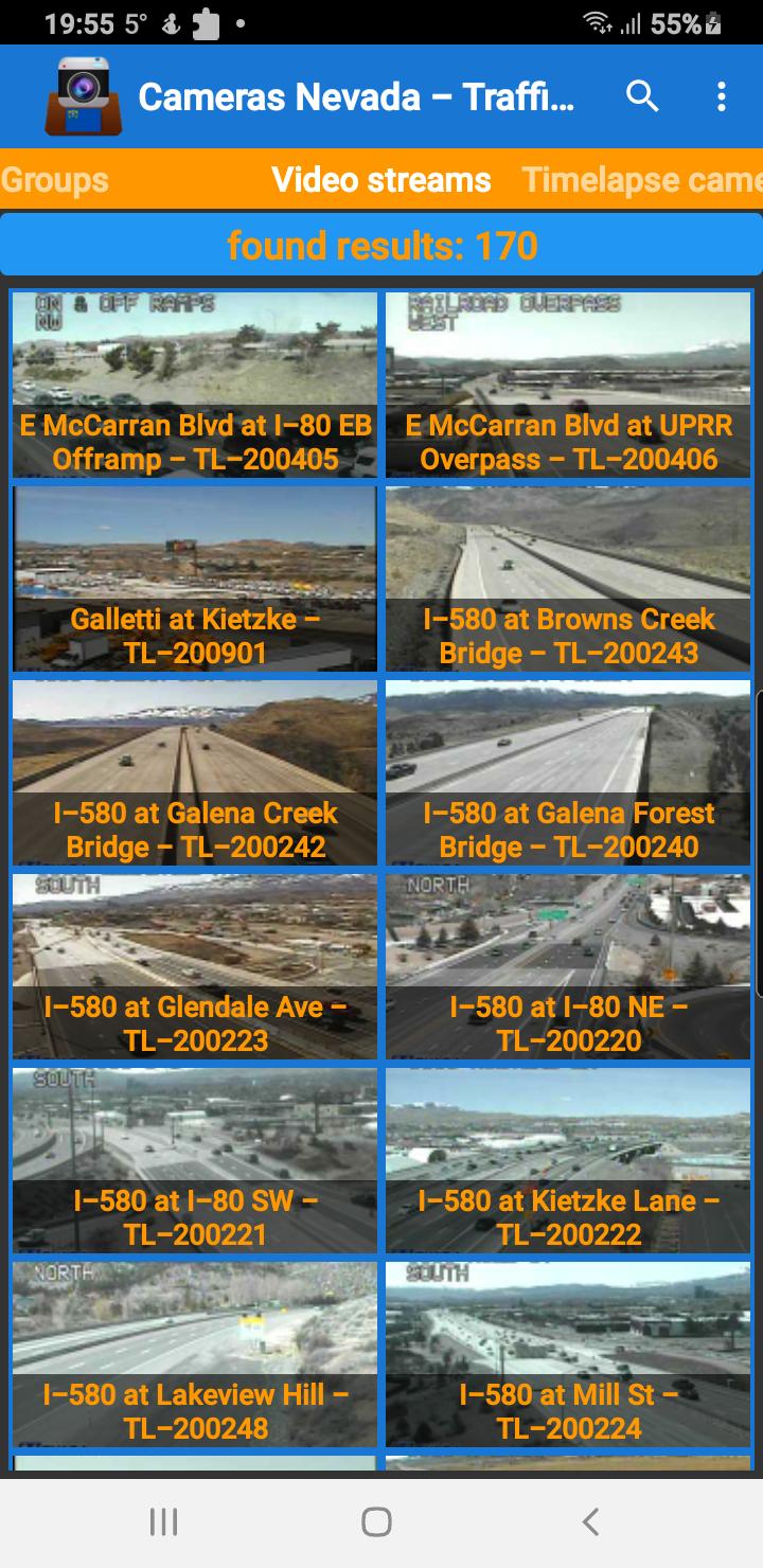 Cameras Nevada and Las Vegas