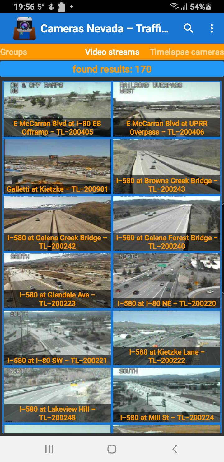 Cameras Nevada and Las Vegas