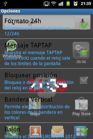 3D Clock DENMARK FLAG LWP