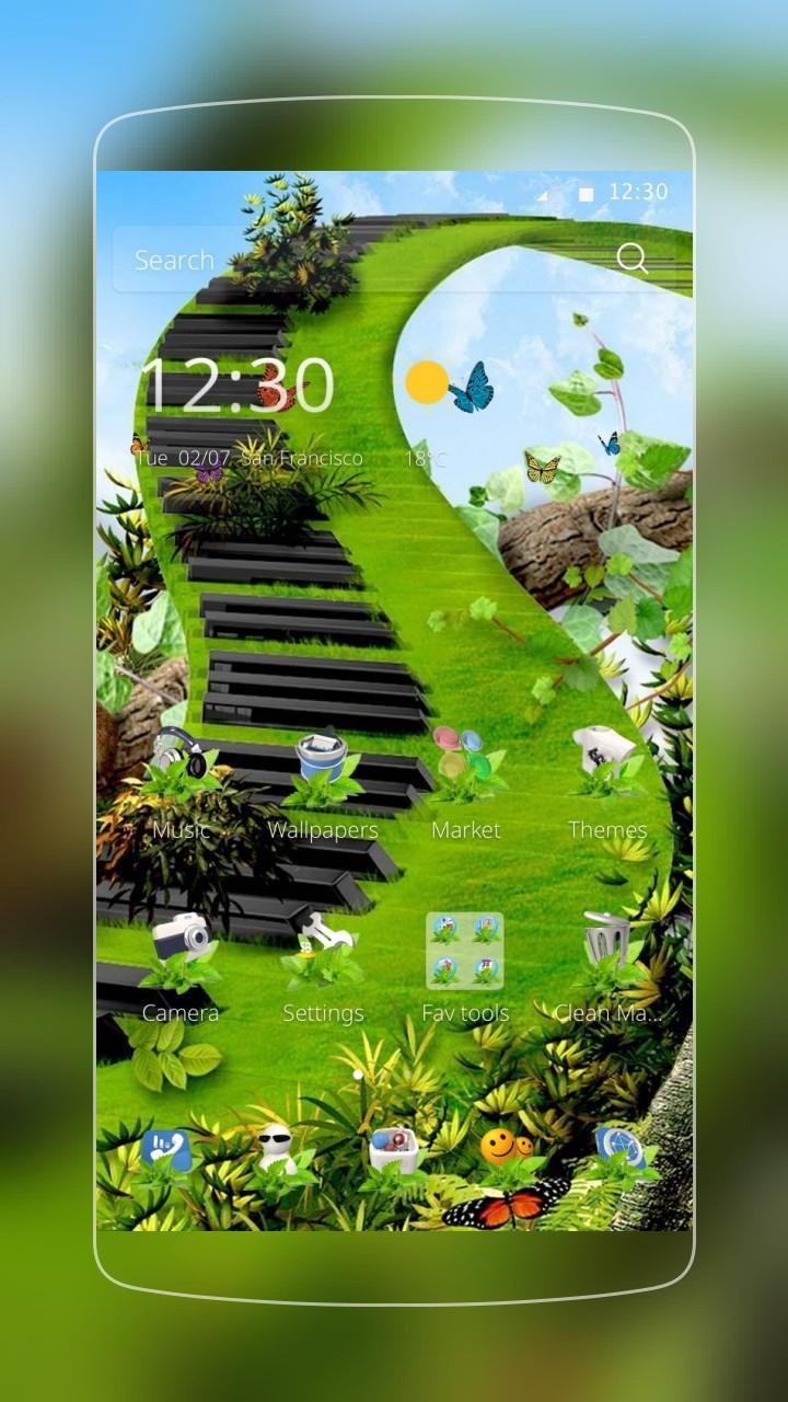 Butterfly Green Piano