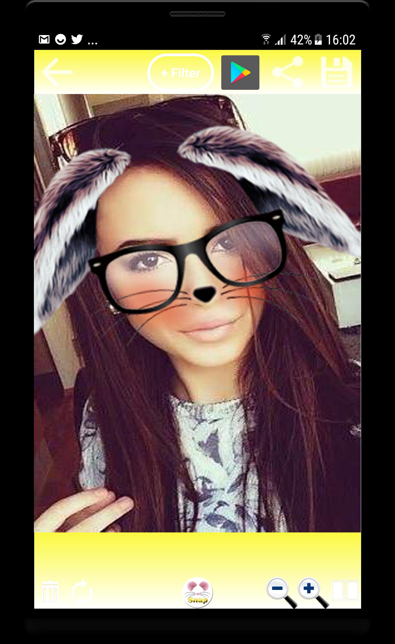 Snapfilter and Cat Face Editor Photo Design